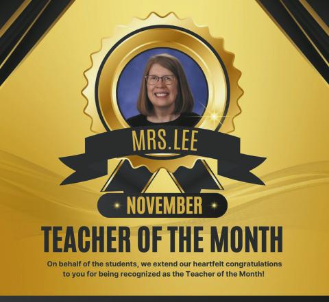 November Teacher of the Month