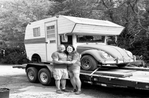 The Jensen’s with their new-to-them VW Super Bugger. Submitted photo.