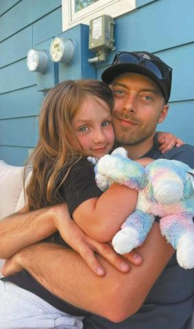 Blake Anderson (left) with Taylor Johnson (right). Submitted by Tana Johnson