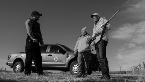 The burden is on a hunter to know the identity before squeezing the trigger. Photo courtesy of ND Game and Fish