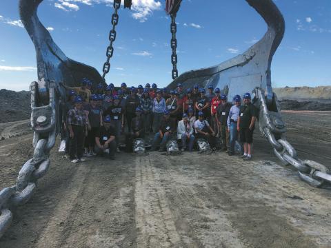 Drayton Public Schools teacher Susan O’Neil attended the seminar. She can be seen in the picture of the teachers at Falkirk Mine below. Submitted photo.