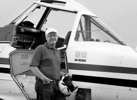 Kenny Forest stands beside the last aircraft he flew during his career in agricultural aviation. Forest launched Forest Flying Service in 1976, building the family business into a trusted aerial application operation that continues today under the ownership of his son, Kevin. Photo courtesy of Forest Flying
