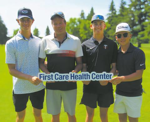 1st Place – Park River Dental (L-R): Noah Troftgruben, Schalk Maree, Toren Beneda, Connor Bernhoft. Submitted photo