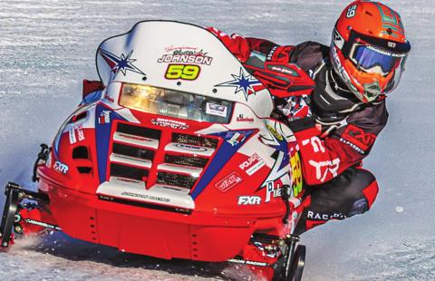 Pictured above Hunter Johnson races at Eagle River bringing home the four World Championship for Johnson Racing. Photo submitted by Johnson Racing copy.