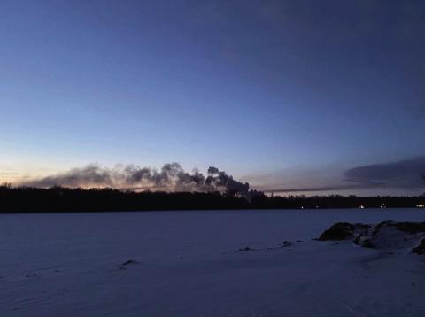 House fire blazed east of Cavalier last weekend