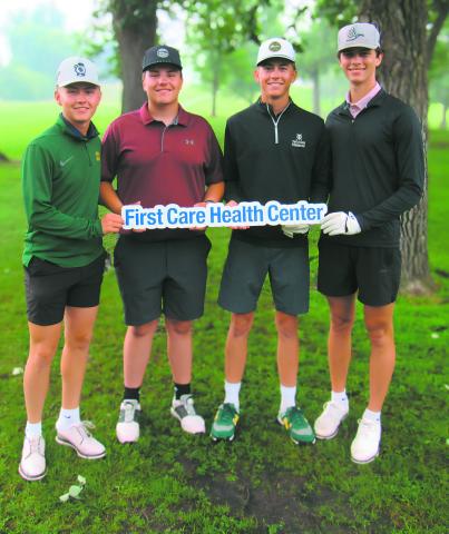1st Place – Park River Dental (L-R): Connor Bernhoft, Jameson Erovick, Toren Beneda, Noah Troftgruben.