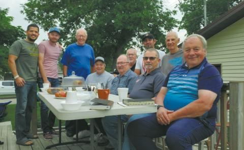 Clint with his group of spiritual warriors in August 2023. Submitted photo.