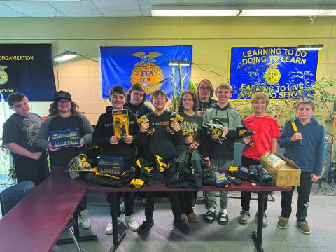 L to R: Zane Peterson, Leylani Balli, Levi Detwiler, Izak Hoselton, Rylan Nord, Kendall Lizakowski, Spencer Guilford, Shawn Patterson, Asher McFarland, Barret Broomfield. Submitted photo.