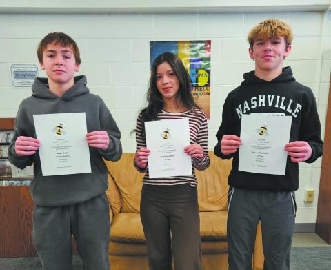 Regional Advancers: Rylan Nord (Champion), Angelina Carmo (2nd Place), Shawn Patterson (3rd Place). Photo by Jamie Rarick