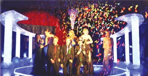 Members of the Class of 2024 celebrate their last DHS Prom with Confetti guns. Photo by Lyle Van Camp