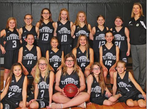 Titans 7th Grade girls take first place
