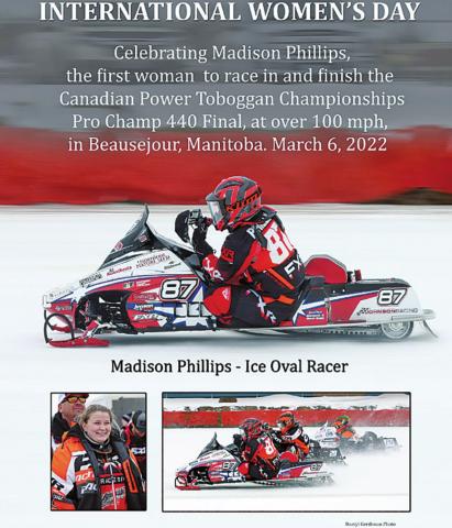 Tribute to Madison Phillips for International Women’s Day. Photo submitted by Johnson Family Photos by Darryl Gershman Photo