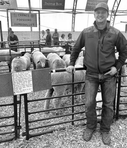 Chance Porsborg began his sheep project with NDLWP starter flock and now leads the youth program. (NDSU photo)