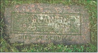 Orlan Robert Cool’s gravesite at Dovre Lutheran Cemetary in Newburg lies near the graves of his father and mother. Courtesy of Murray Sagsveen.