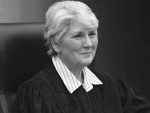 Chief Justice Lisa Fair McEvers, the first woman to lead the North Dakota Supreme Court, participates in a formal passing of the gavel ceremony on Jan. 6, 2026. Photo by Jacob Orledg/North Dakota Monitor