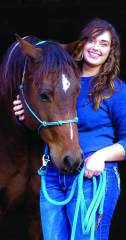 Jessie Bailey was awarded PATH Intl. Equine Caretaker of the Year. (NDSU photo) healthy and happy.”