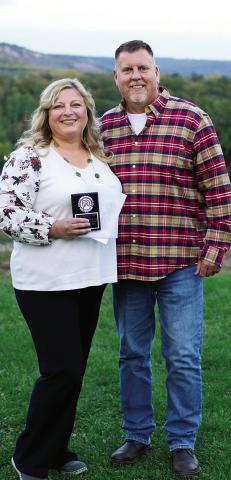 Best Museum or Historical Site went to the Pioneer Heritage Center located inside Icelandic State Park. Pictured are Chanda and Paul Klug. Photo by Larry Stokke