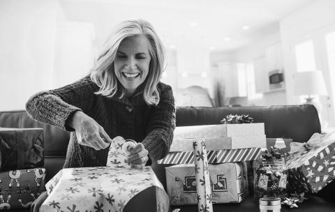 Avoiding multitasking and putting on your favorite Christmas music while doing seasonal tasks can do wonders to lighten the feeling of seasonal stress.