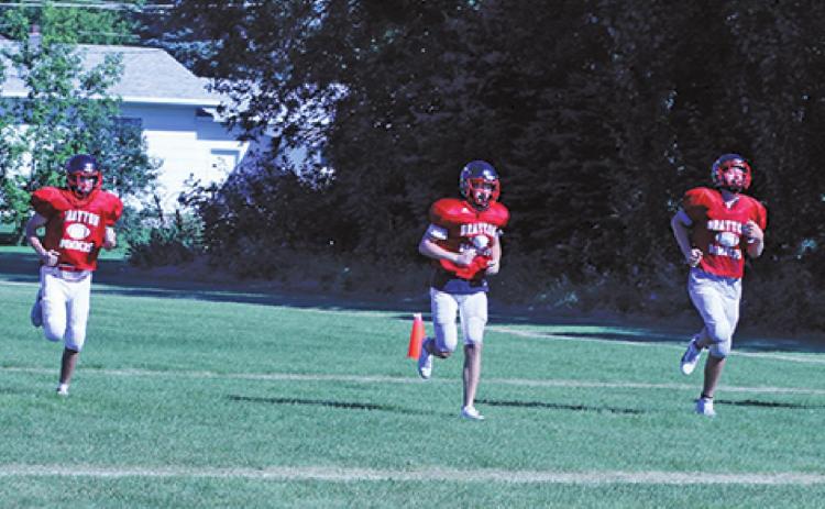 Bombers return to the field to start practice with low numbers and an uncertain playing season ahead. VNV Photo by Lesa Van Camp