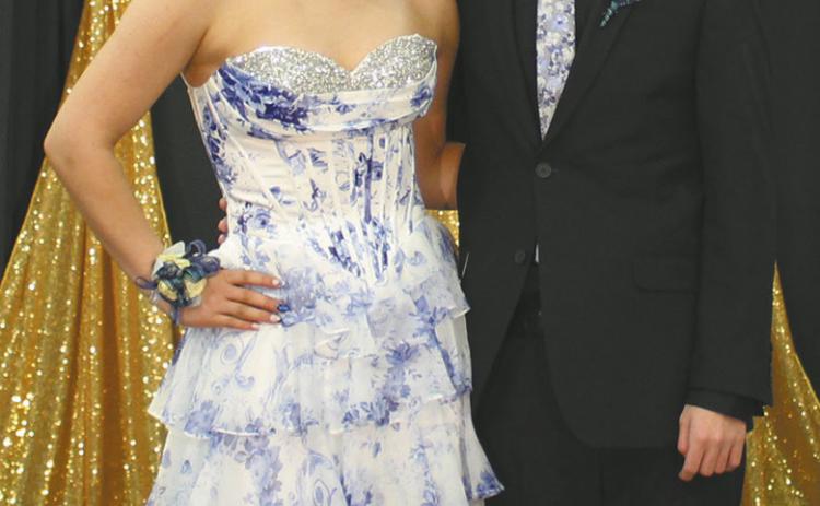 Violet Hoyles escorted by Bridger Latozke
