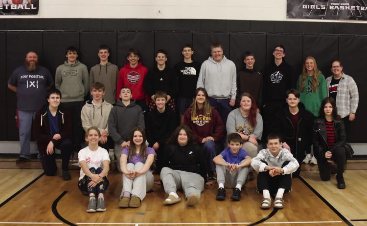 Drayton Math Track Meet participants and teachers