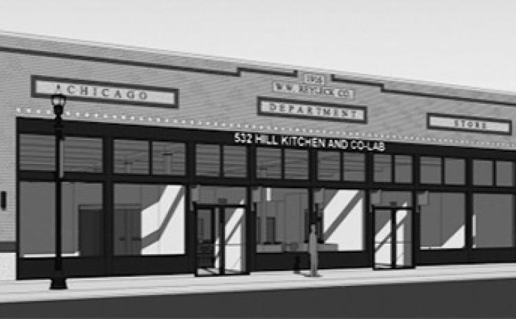 This rendition shows the vision for the shared space in Grafton. Submitted photo