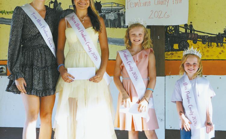 Little Miss Pembina County Fair Pageant Winners. Photo by Larry Stokke
