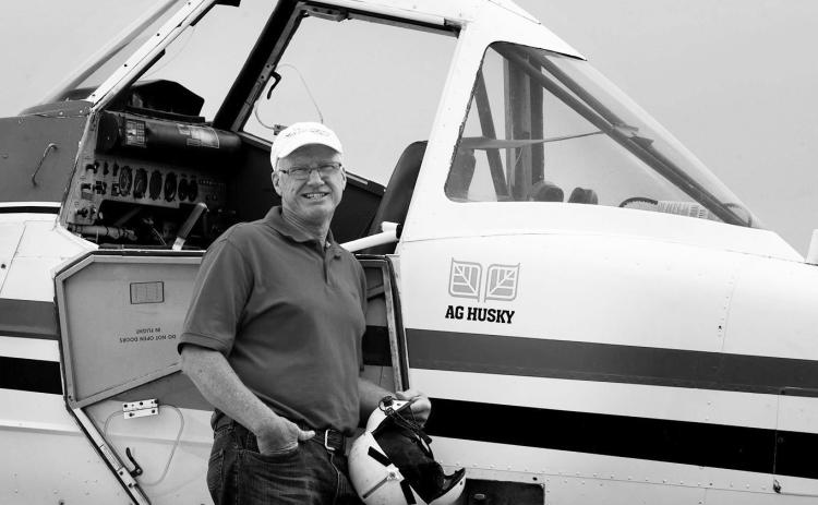 Kenny Forest stands beside the last aircraft he flew during his career in agricultural aviation. Forest launched Forest Flying Service in 1976, building the family business into a trusted aerial application operation that continues today under the ownership of his son, Kevin. Photo courtesy of Forest Flying