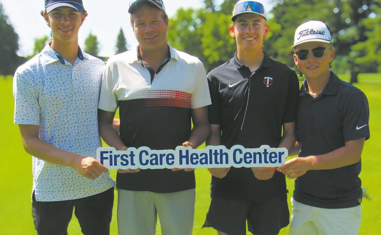 1st Place – Park River Dental (L-R): Noah Troftgruben, Schalk Maree, Toren Beneda, Connor Bernhoft. Submitted photo
