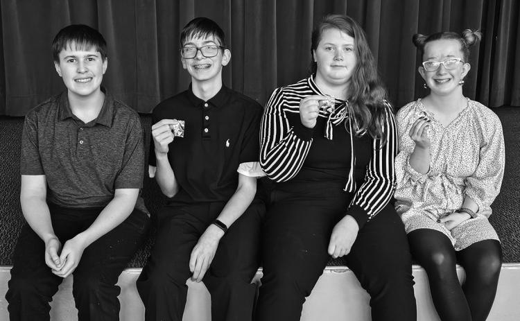 From left to right - Loki Sylskar, Jonah Rarick, Stephanie Kissee, and Siobhan Kissee.
