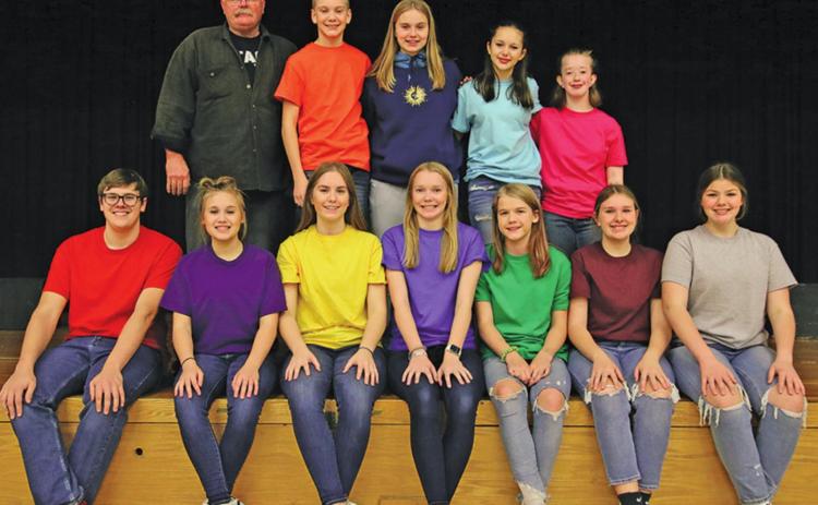 Pictured above the cast of the One Act Play left to right front row: Ian Peterson, Claire Thompson, Kiara Aasand, Easton Larson, Alyssa Hoyles, Rylee Maurstad, and Alyvia Quibell. Back row l to r: Coach Wayne Stegman, Quinn Passa, Lights and sound tech Aleah Pokrzywinski, Taylor Hermanson, and Siobhan Kissee. Pictured below: Ian Peterson with his Superior Actor Award. Photos submitted by Drayton Public School