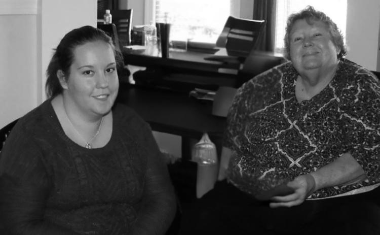 Rebecca Davis and her mom, Janice Walker pose for a photo during Christmas 2016