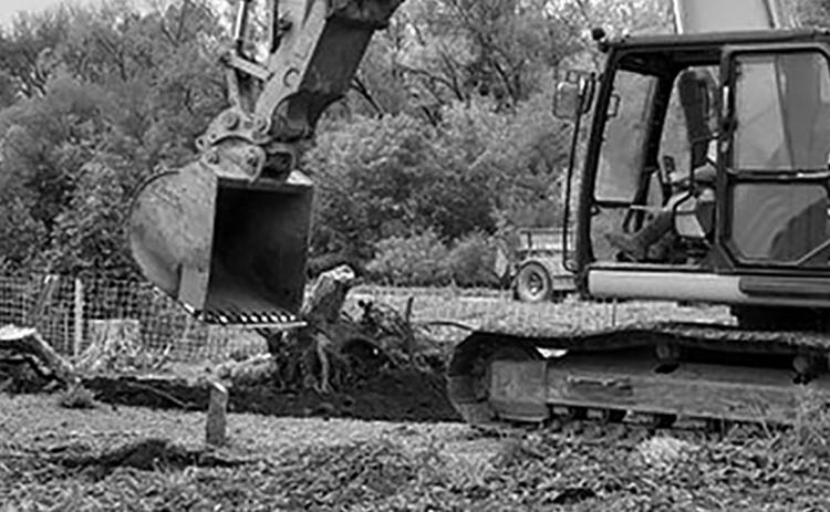 If an excavation company is hired for a project that requires digging, it is that company's responsibility to place the 8-1-1 ticket. (NDSU photo)
