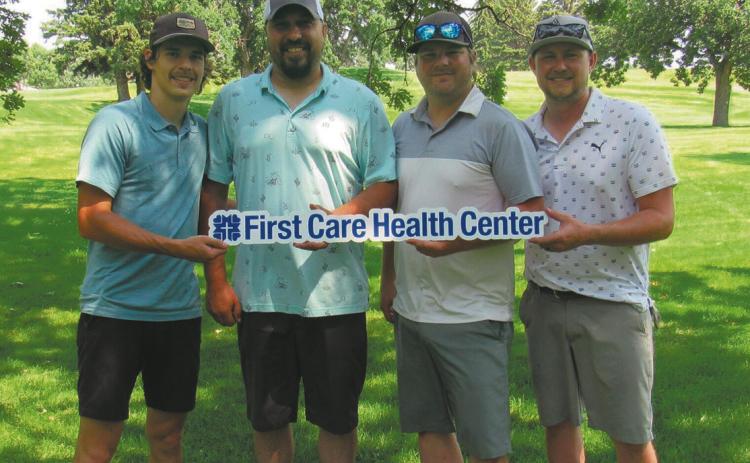 1st Place – Grand Forks Welding &amp; Machine (L-R):, Logan Syrup, Joe Pic, Jake Thompson, Nate Heigaard.