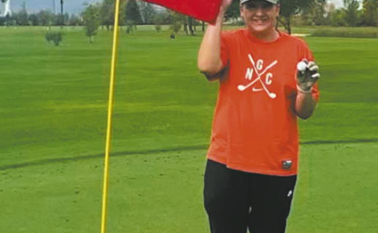 Jaxon Woinarowicz made a hole-in-one at the Drayton Golf Course on Sept. 21.