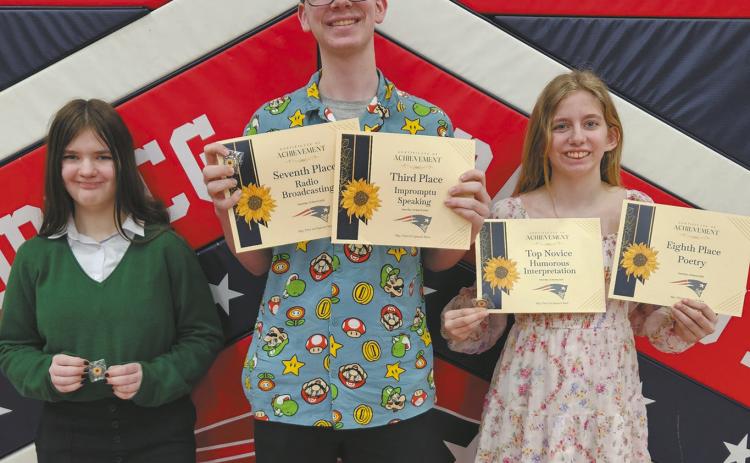 Brooklynne Petersen, Jonah Rarick and Ruthie Rarick. Photo by Jamie Rarick