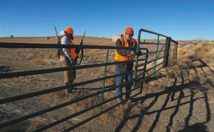 Gun safety is important for all hunters. Photo credit: Ashley Peterson, NDGF