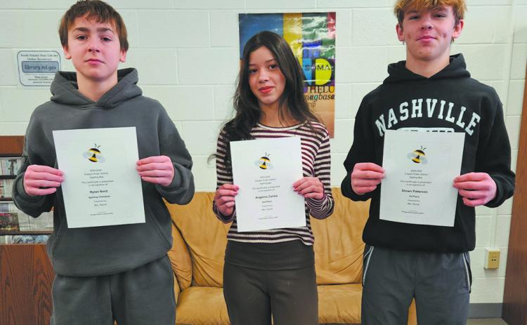 Regional Advancers: Rylan Nord (Champion), Angelina Carmo (2nd Place), Shawn Patterson (3rd Place). Photo by Jamie Rarick