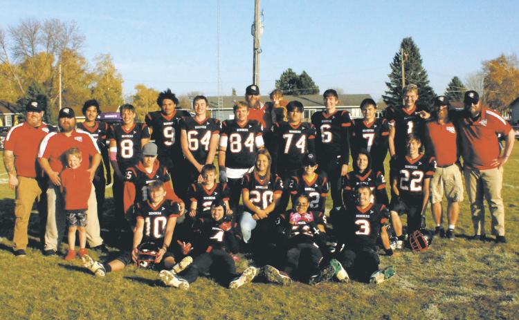 The Drayton Bomber football team earned a place in the state championship game after their win against the New Town Eagles. Photo by Jamie Rarick.