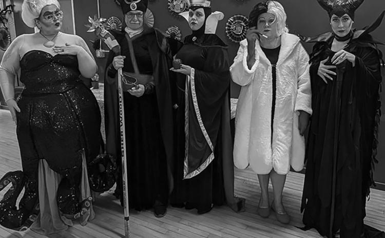 Second place winners in the costume contest didn’t disappoint. From left: Becka Landowski, Murph Thompson, Jessi Saylor, Taryn Landowski, and Kaula Sekenski. Photo by Christine Jensen
