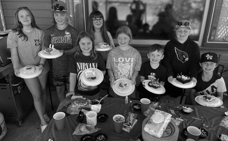 The fun cake war between cousins and friends was messy but very worth it!