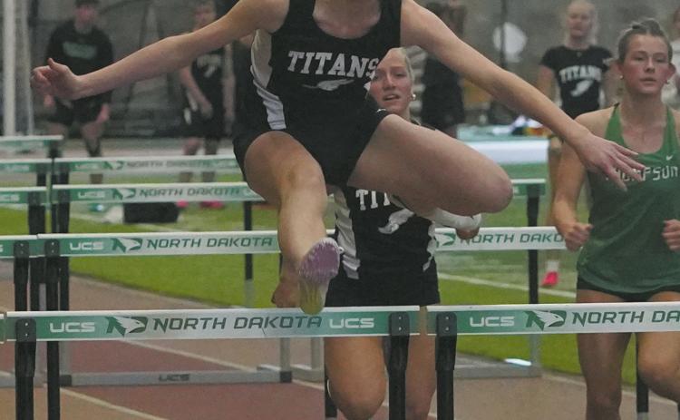Elizabeth Fedji broke the school record on Saturday with a time of :10.10. Photo by Larry Stokke