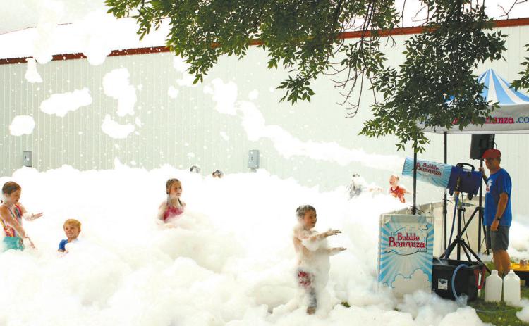 The foam party at Schumacher Park was a big hit with the kids. Photo by Jamie Rarick