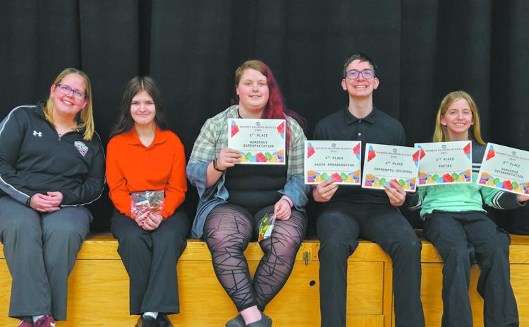 Team Photo: Mrs. Rarick, Brooklynne Petersen, Stephanie Kissee, Jonah Rarick, Ruthie Rarick. Submitted photo