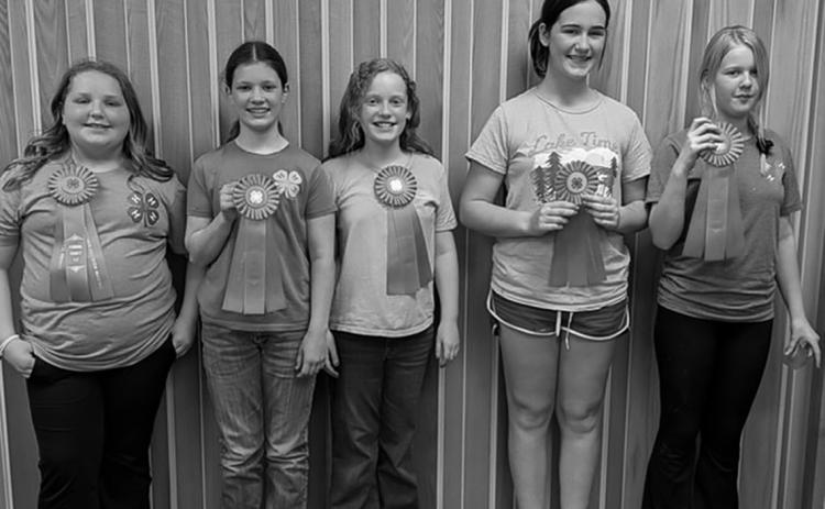 l to r - Lainy S., Chloe H., Ruby M., Naomi S., Stella N. Submitted photo